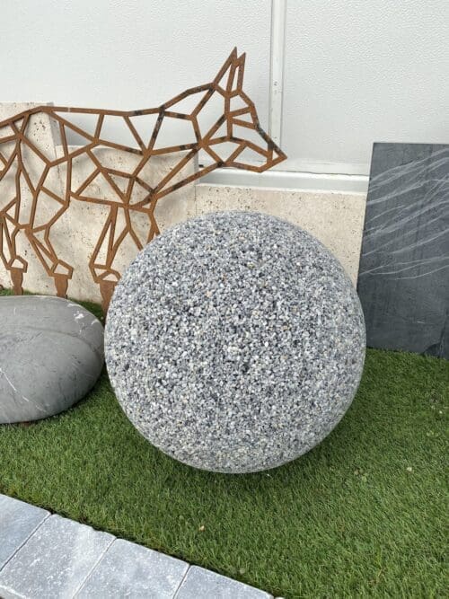 Boules Décoratives en Résine Grises - Ozaé Graviers Déco