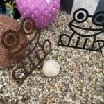 Grenouille en Acier Ozaé Graviers Déco