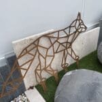 Renard Corten en Acier Ozaé Graviers Déco