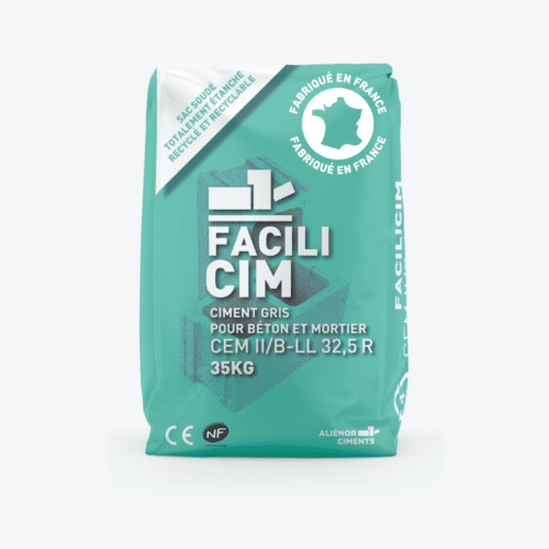 Ciment FACILICIM 35 Kg - Ozaé Graviers Déco, conditionné dans un sac étanche