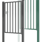 Portillon Barreaudé Ozaé Graviers Déco, accès sécurisé et robuste pour clôture rigide