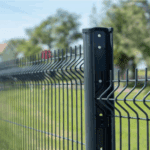 Poteau Grillage Rigide à Clips - Ozaé Graviers Déco, fixation rapide pour clôture grillagée