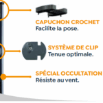 Poteau Grillage Rigide à Clips - Ozaé Graviers Déco, fixation rapide pour clôture grillagée