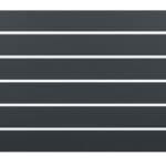 Clôture Aluminium LOLI Lame Ajourée - Ozaé Graviers Déco, design léger et moderne