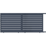 Portail Coulissant Aluminium MARSEILLE Ozaé Graviers Déco, portail plein moderne et sans entretien