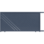 Portail Coulissant Aluminium PORTO Ozaé Graviers Déco, design ajouré moderne et sans entretien