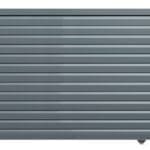 Portail Coulissant Aluminium - GENEVE 2 Portail Coulissant Aluminium GENÈVE Ozaé Graviers Déco, portail plein moderne pour entrée extérieure sécurisée