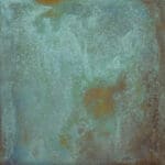 Dalle Céramique ALCHEMY - Mint 2 Dalle Céramique Alchemy Mint Ozaé Graviers Déco, effet métal vert oxydé, grès cérame antidérapant pour terrasse design