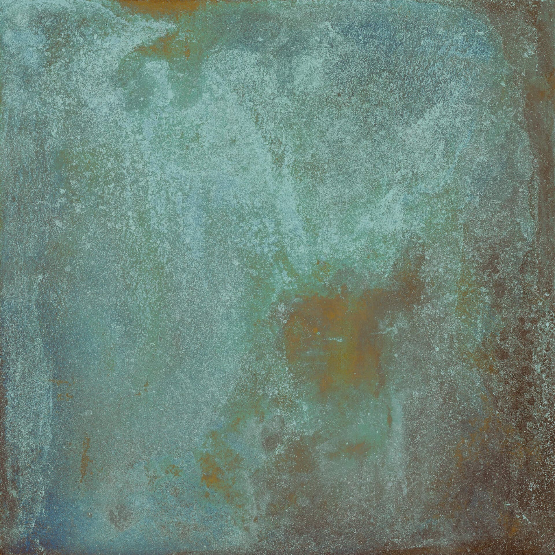 Dalle Céramique Alchemy – Mint – Ozaé Graviers Déco Dalle Céramique Alchemy Mint Ozaé Graviers Déco, effet métal vert oxydé, grès cérame antidérapant pour terrasse design