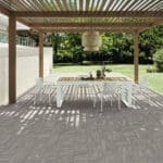 Dalle Céramique CLASH - Nature, teinte pierre foncée veinée pour extérieur – Ozaé Graviers Déco