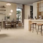 Dalle Céramique ELYSIAN Gold Catalan Ozaé Graviers Déco, dalle extérieure effet pierre dorée antidérapante