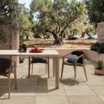 Dalle Céramique ELYSIAN Tr. Rusty Cross Ozaé Graviers Déco, dalle effet travertin rouille antidérapante