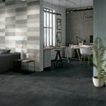 Dalle Céramique GLOCAL Absolute Ozaé Graviers Déco, dalle extérieure effet béton anthracite antidérapante