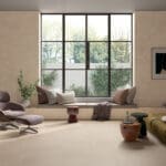 Dalle Céramique GLOCAL Slight Ozaé Graviers Déco, dalle extérieure effet béton beige clair antidérapante