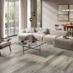 Dalle Céramique GYLIANE Incense Ozaé Graviers Déco, dalle extérieure effet bois beige antidérapante