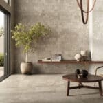 Dalle Céramique HISTOIRE - Beaune, teinte beige doré effet pierre ancienne – Ozaé Graviers Déco