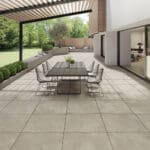 Dalle Céramique I.MAT - Area, teinte beige clair effet béton lissé – Ozaé Graviers Déco