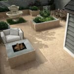 Dalle Céramique NA.ME Jura Beige Ozaé Graviers Déco, dalle effet pierre beige naturelle antidérapante