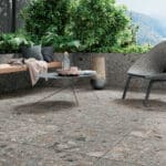 Dalle Céramique NORR Farge Ozaé Graviers Déco, dalle effet pierre nordique texturée antidérapante