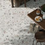 Dalle Céramique NORR Hav Ozaé Graviers Déco, dalle extérieure bleutée effet pierre antidérapante