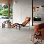 Dalle Céramique NYUMA Quicklime Ozaé Graviers Déco, dalle extérieure effet pierre claire antidérapante