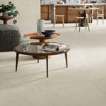 Dalle Céramique NYUMA Talcum Ozaé Graviers Déco, dalle extérieure blanc cassé effet pierre antidérapante