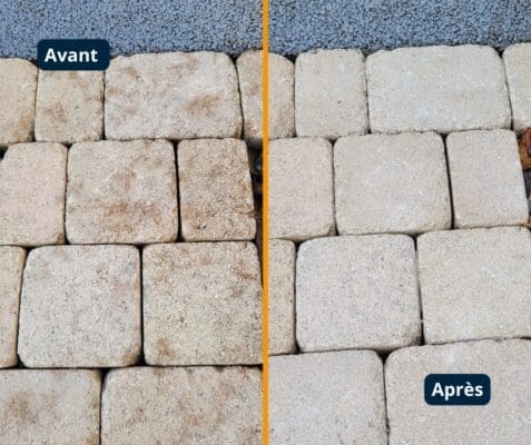 Nettoyant extérieur Lithofin MN offert pour l’entretien des terrasses et allées