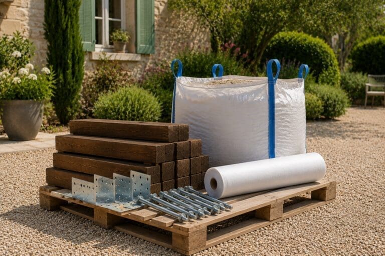 Kit terrain de pétanque complet prêt à installer livré par Ozaé